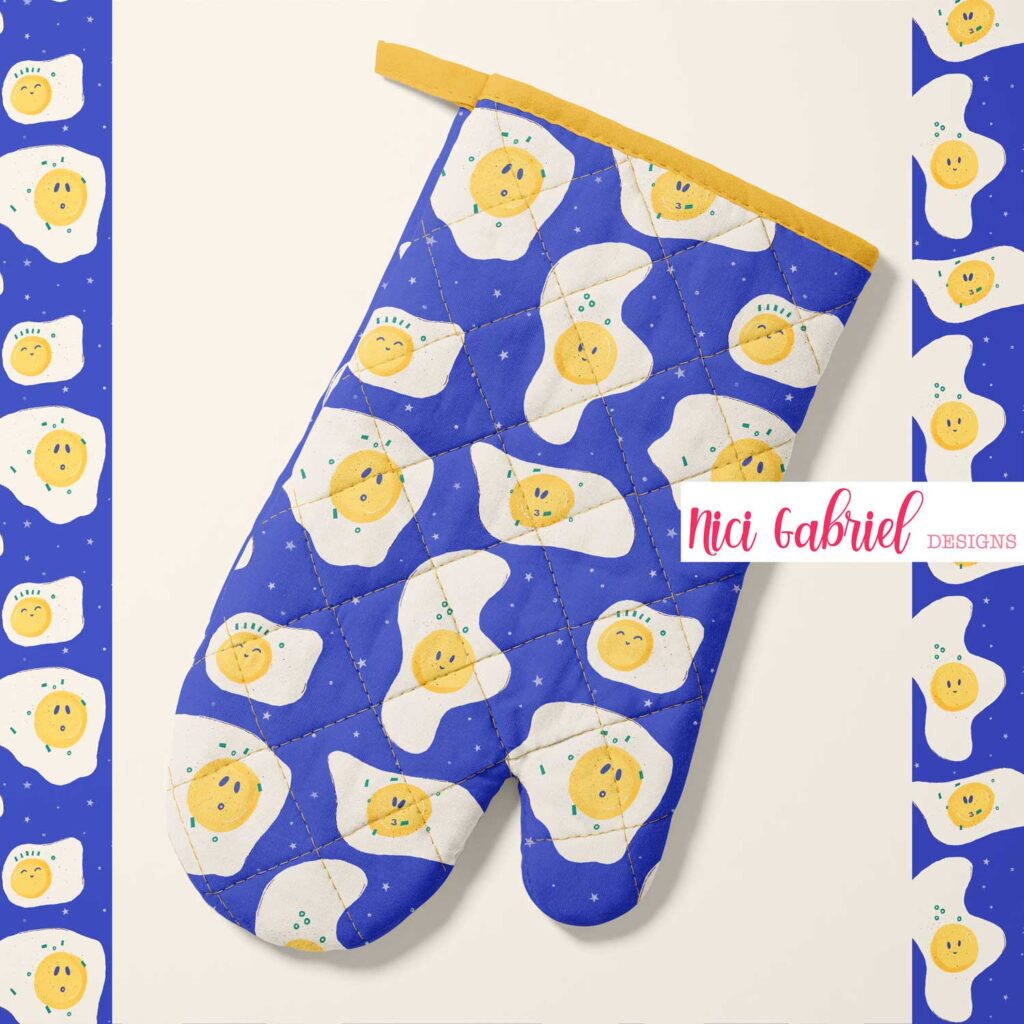 oven mitten eggs
