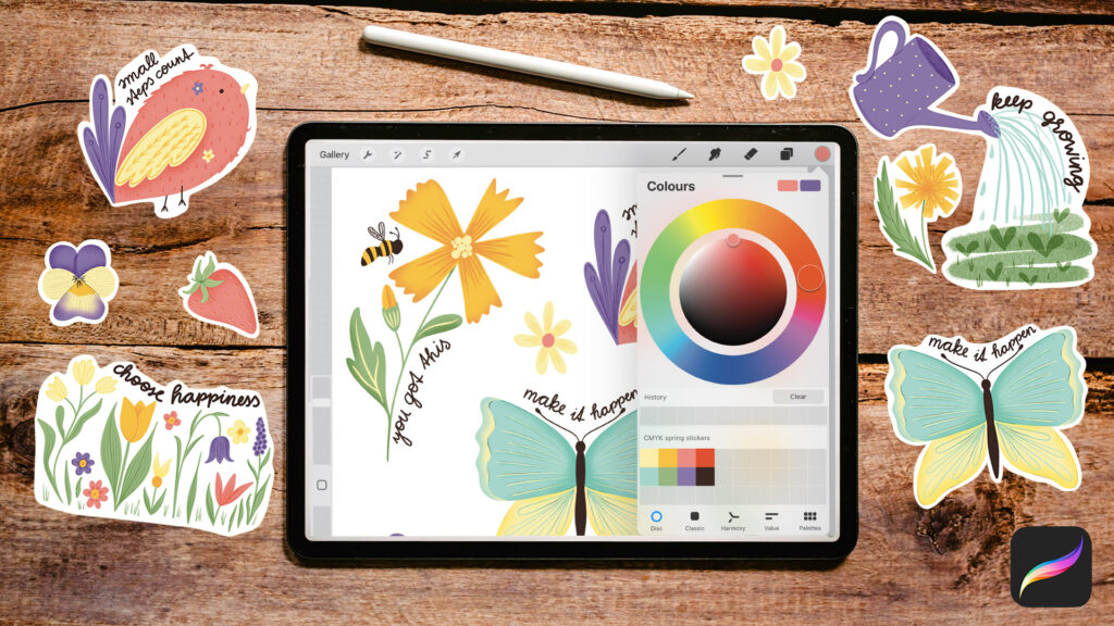 Illustrating Stickers in Procreate: Create and Print your own Designs