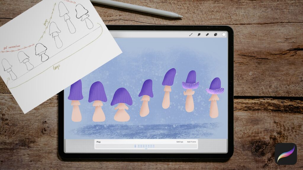 Create your first animation in procreate